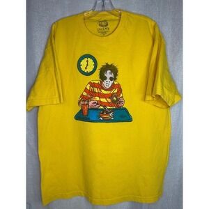 Salem7‎ Graphic T-Shirt Jason Voorhees Pancakes Breakfast Yellow XL